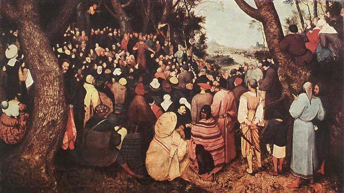 Pieter Bruegel The Sermon of St John the Baptist Spain oil painting art